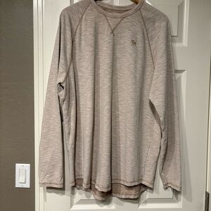 ABERCROMBIE & FITCH Men's Beige Long Sleeve Shirt Size XL Tan Sweatshirt Classic